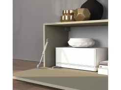 Conjunto de mueble de TV Chronos en topo mate y roble 190/350x40 cm