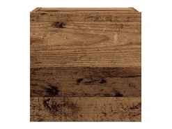 Conjunto de mueble de TV de pared de 5 piezas, madera vieja, madera de ingeniería