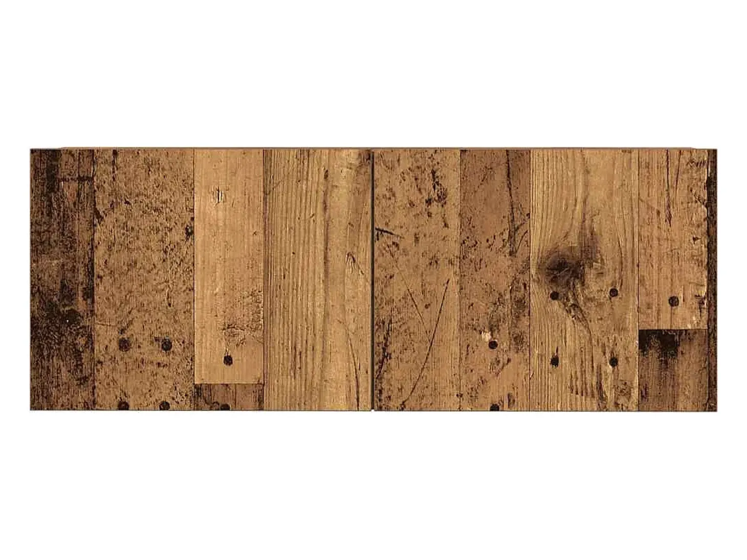 Conjunto de mueble de TV de pared de 5 piezas, madera vieja