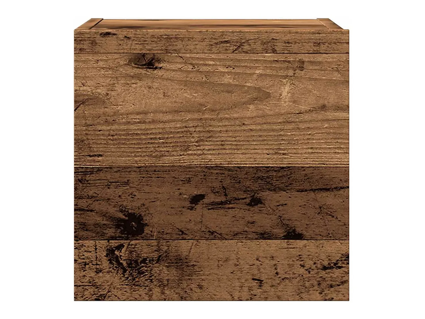 Conjunto de mueble de TV de pared de 5 piezas, madera vieja