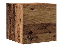 Conjunto de mueble de TV de pared de 5 piezas, madera vieja