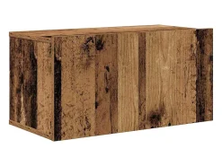 Conjunto de mueble de TV de 7 piezas, madera antigua, 60 x 30 x 30 cm