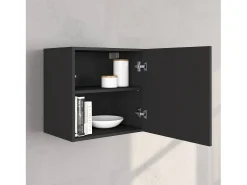 Conjunto de mueble de TV Chronos en antracita mate y roble 190/350x40 cm