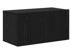 Conjunto de mueble de TV de 8 piezas Roble negro 80 x 30 x 30 cm