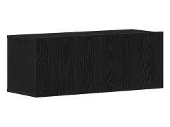 Conjunto de mueble de TV de 8 piezas Roble negro 80 x 30 x 30 cm