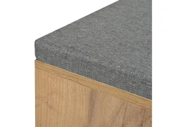 Conjunto de muebles de entrada de 4 piezas - Color madera y negro