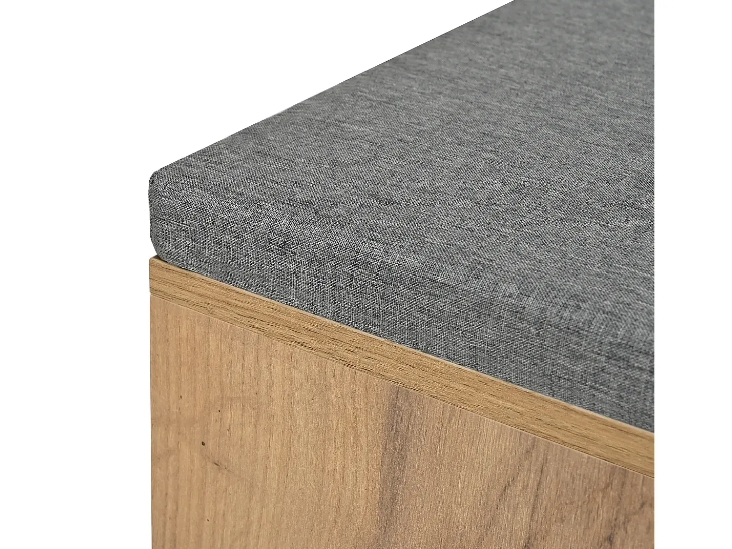 Conjunto de muebles de entrada de 4 piezas - Color madera y negro