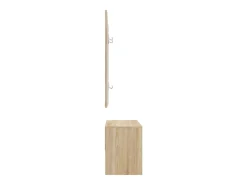Conjunto de muebles de recibidor de madera de ingeniería de roble Sonoma