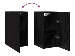 Conjunto de Muebles para Televisión 4 pcs Roble negro
