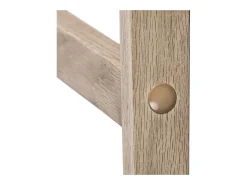 Conjunto de sillas de isla y bar MALMO de roble de 65 cm con asiento de plástico