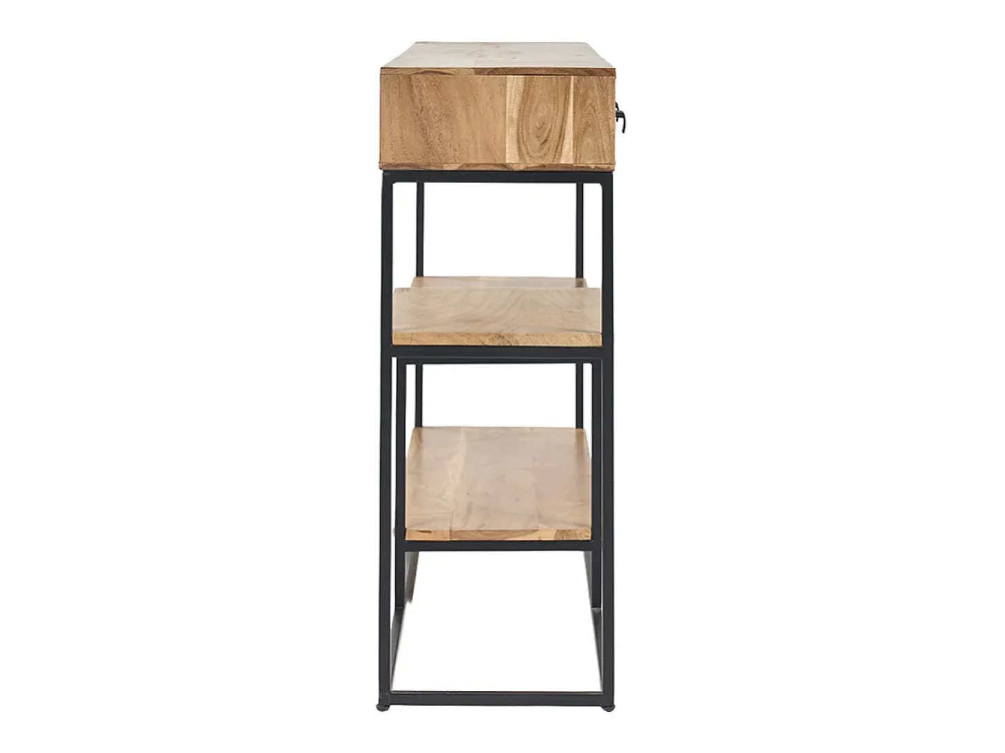 Consola 4 cajones en cacia y metal negro L115 cm GRENELLE