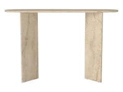 Consola - Efecto travertino beige - TOPANIA