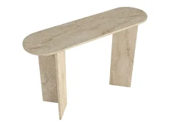 Consola - Efecto travertino beige - TOPANIA