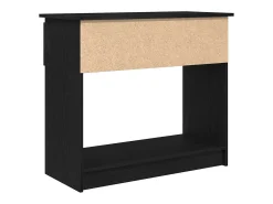 Consola con cajones negra 85,5x38,5x74,5 cm