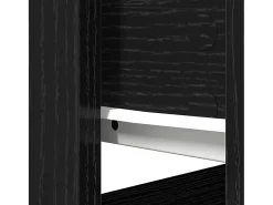 Consola con cajones negra 85,5x38,5x74,5 cm