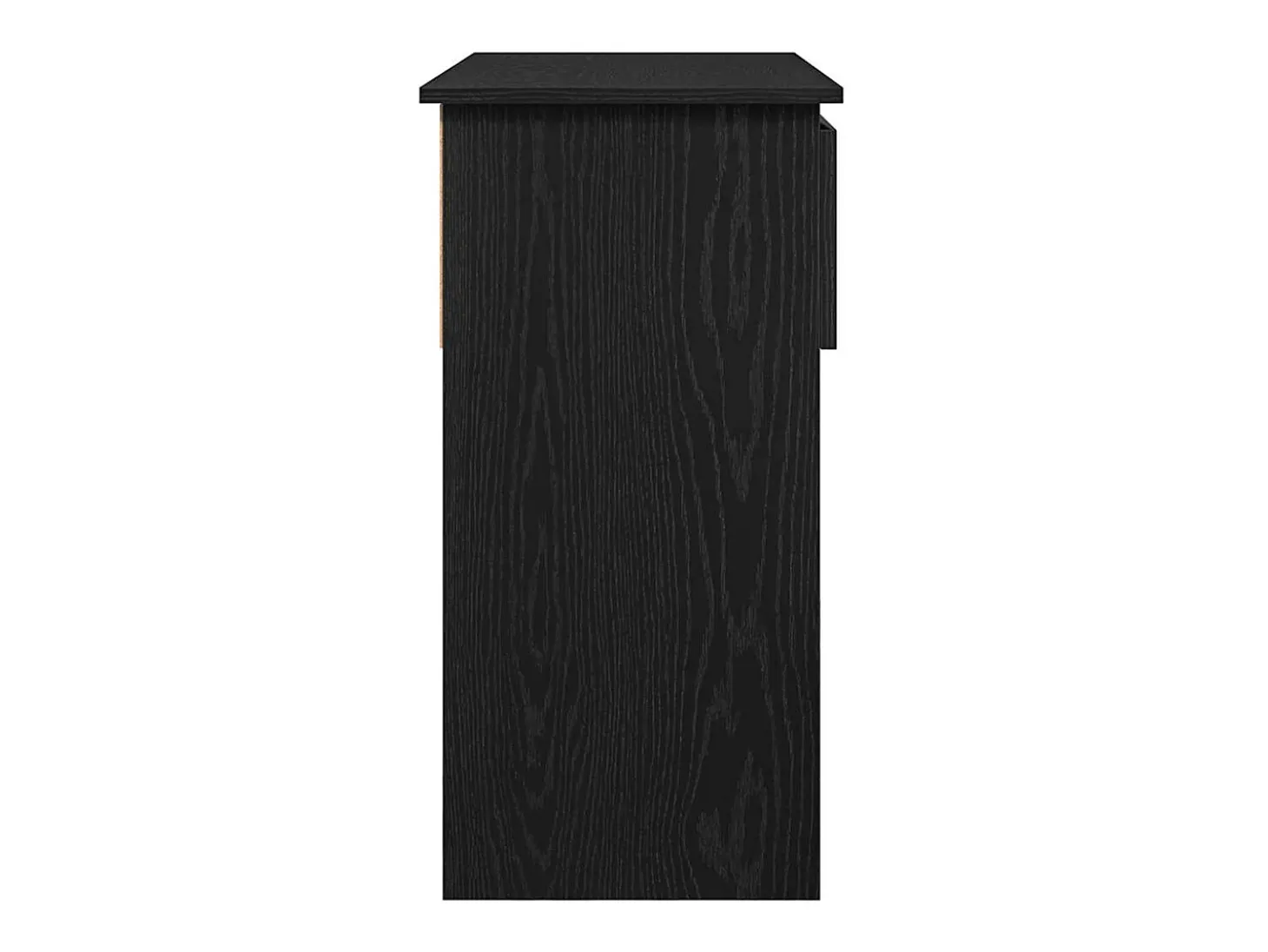 Consola con cajones negra 85,5x38,5x74,5 cm