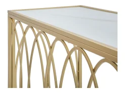 Consola de arco similmármol cm 160x40x79