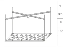 Consola de cristal Mariposas 100X35X80 cm