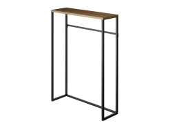 Consola de entrada de madera y metal Torre