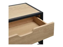 Consola de entrada de metal y madera W60 x H80 WILKO
