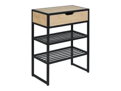 Consola de entrada de metal y madera W60 x H80 WILKO