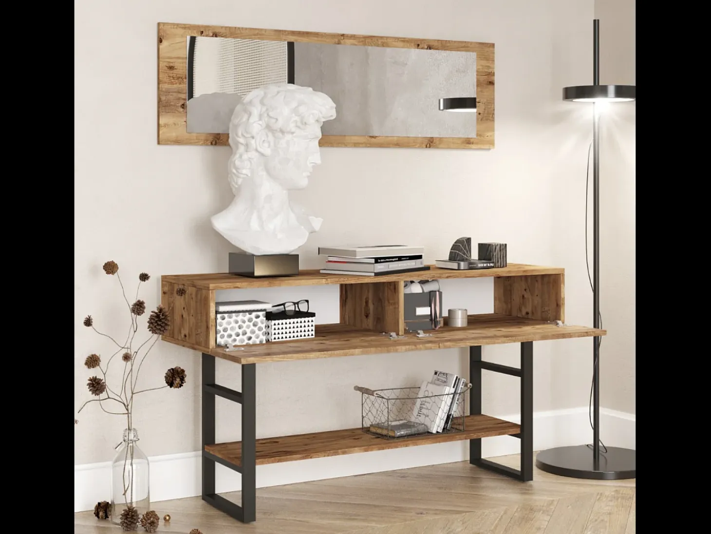 Consola de estilo industrial TARA