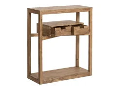 Consola de madera de acacia con almacenamiento Oslo - Made in Meubles