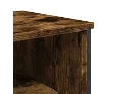 Consola de roble ahumado 100x35x74,5 cm madera de ingeniería