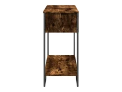 Consola de roble ahumado 100x35x74,5 cm madera de ingeniería