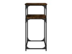 Consola de roble ahumado 100x35,5x75 cm madera de ingeniería