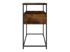 Consola de roble ahumado 100x40x75 cm madera de ingeniería