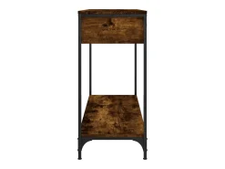 Consola de roble ahumado 100x34,5x75 cm madera de ingeniería