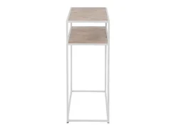 Consola en zigzag de madera natural blanco Rocky L 100 cm