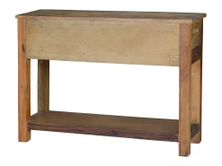 Consola exclusiva madera reciclada multicolor