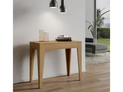Consola extensible 90x42/302 cm Isotta roble natural