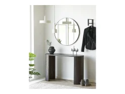 Consola fija de madera BIBIONE – 114 cm-Color Marrón oscuro