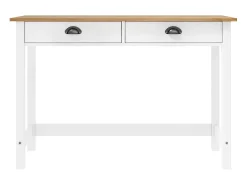 Consola Hill con 2 cajones 110x45x74 cm Pino macizo