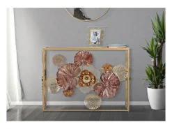Consola Hoja 69, Multicolor, 114x41,5x80 cm, Kendra Home