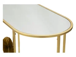 Consola Hoja 73, Oro, 120x40x80 cm, Kendra Home