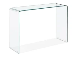 Consola Kays de cristal templado transparente 100 cm