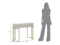 Consola Montpellier Crema 100X40X75 cm