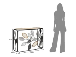 Consola Natura 3, Multicolor, 108x36,8x80 cm, Kendra Home