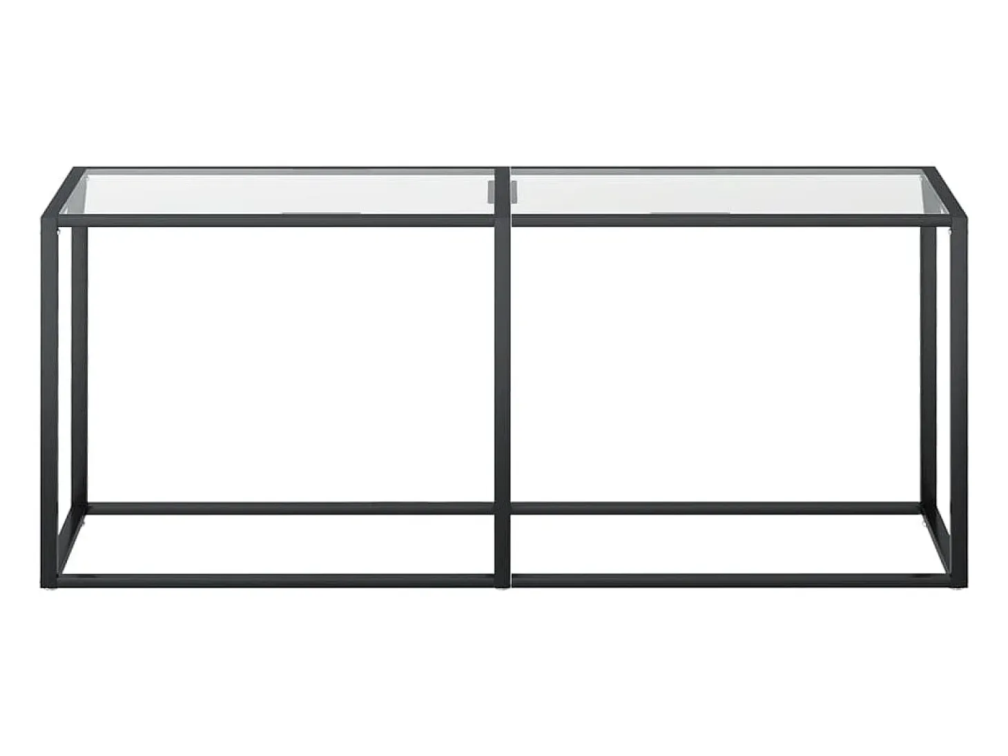 Consola transparente 180x35x75,5 cm Cristal templado