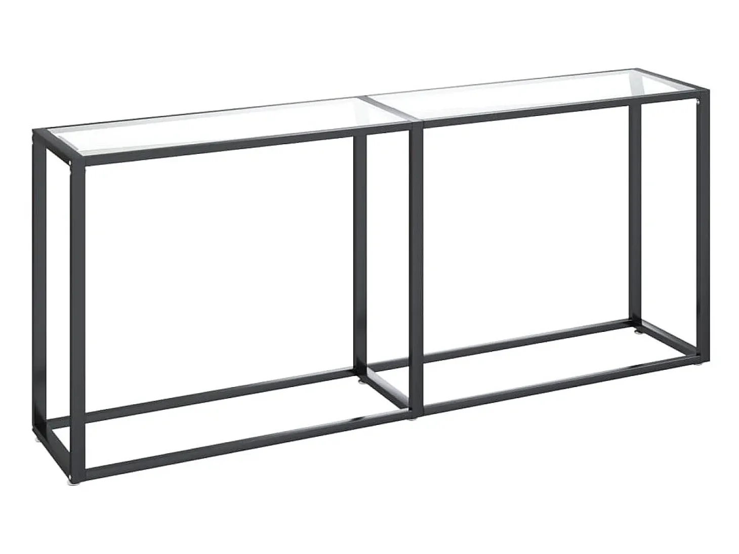Consola transparente 180x35x75,5 cm Cristal templado