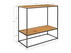 Consola Vita, Marrón, 36x80x80 cm, Kendra Home