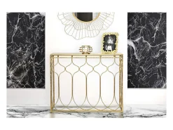 Consola VKH613, Oro, 96,5x41x78 cm, Kendra Home