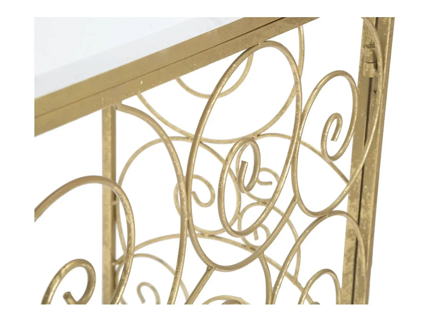 Consola VKH617, Oro, 140x36x82 cm, Kendra Home