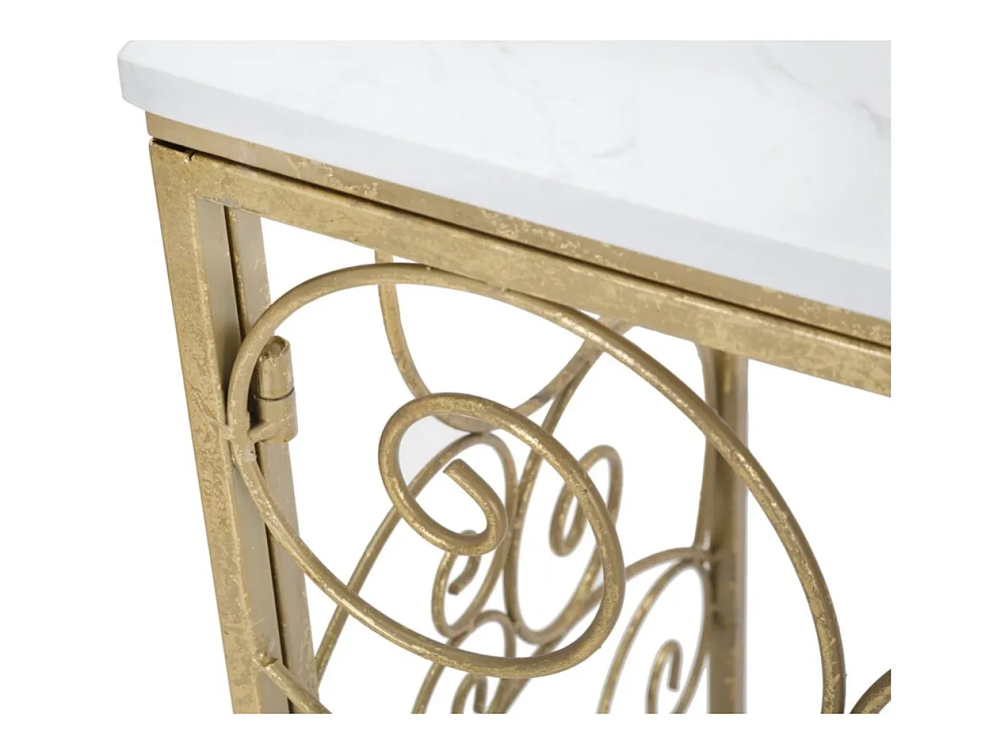 Consola VKH617, Oro, 140x36x82 cm, Kendra Home