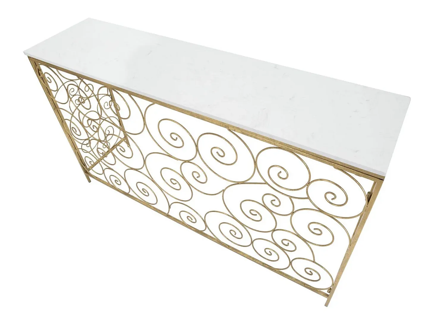 Consola VKH617, Oro, 140x36x82 cm, Kendra Home