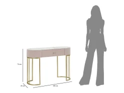 Consola VKH616, Rosa, 100x40x75 cm, Kendra Home